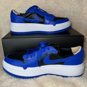Women’s Air Jordan 1 Elevate Low Black/Hyper Royal/White, size 9.5 - Like New🌟